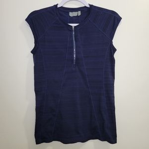 Athleta Quater‎ Zip Athleisure Gym Yoga Tank Top S